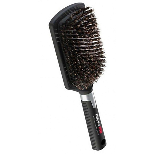 BABYLISSPRO Щетка для волос Pro BABBB1E профессиональная с натуральной щетиной широкая щетка лопата с покрытием soft touch