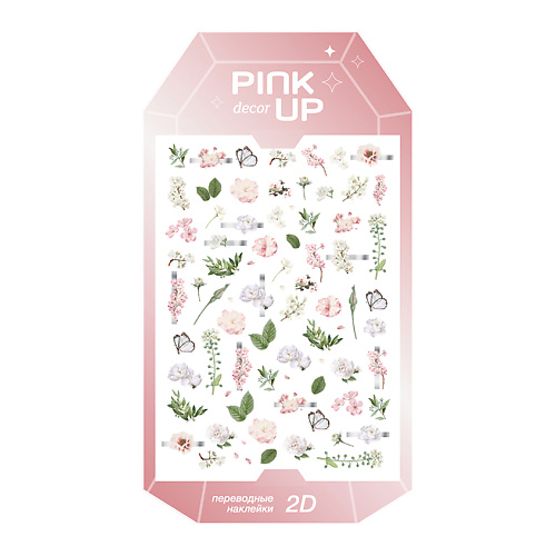 Наклейки для ногтей PINK UP Наклейки для ногтей DECOR LIMITED COLLECTION 2D переводные