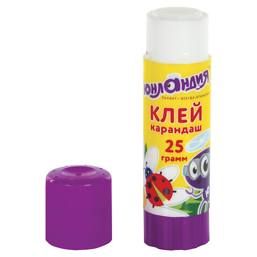 

ЮНЛАНДИЯ Клей-карандаш Юнландик и Божья Коровка 25, Клей-карандаш Юнландик и Божья Коровка