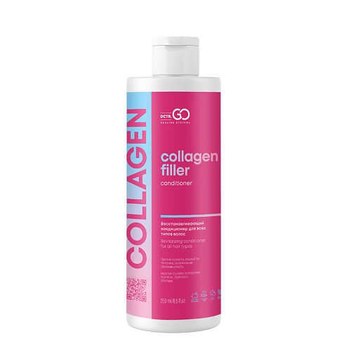 DCTR.GO HEALING SYSTEM Кондиционер для глубокого восстановления волос с коллагеном Collagen Filler 250 dctr go healing system крем для ног от натоптышей с мочевиной 15% 250