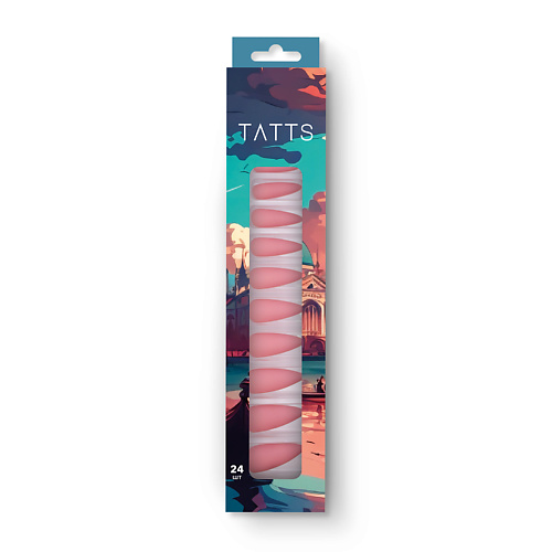 TATTS Накладные ногти (24 типсы + клеевые стикеры + набор для маникюра) накладные ногти для девочек милая леди энчантималс