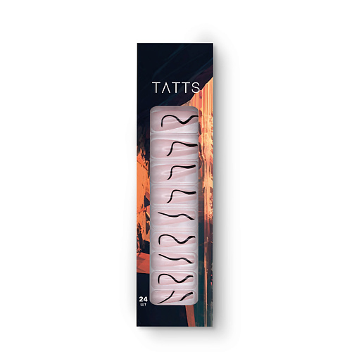 TATTS Накладные ногти (24 типсы + клеевые стикеры + набор для маникюра) irisk ногти накладные с дизайном на 2 маникюра