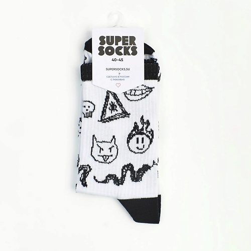 SUPER SOCKS Носки Каракули super socks носки каракули