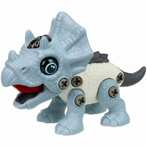 развивающая игрушка 1TOY Сборный динозавр Трицератопс RoboLife развивающая игрушка 1toy сборный динозавр стегозавр robolife