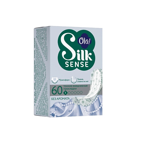 OLA! Silk Sense Ежедневные ультратонкие прокладки мультиформ, без аромата 60 secret day ультратонкие дышащие прокладки secretday sense large 29 см