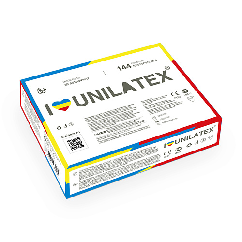 UNILATEX Презервативы Multifruits 144.0 vizit презервативы c пупырышками со смазкой 12