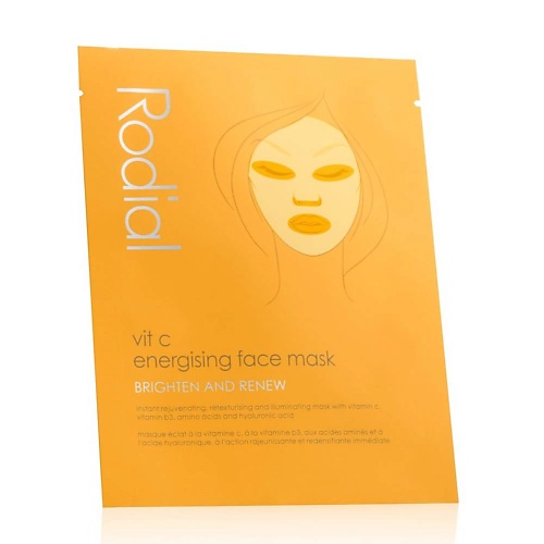 набор для сияния кожи лица rodial vit c bright edit set Маска для лица RODIAL Маска для лица заряжающачя кожу энергией VIT C