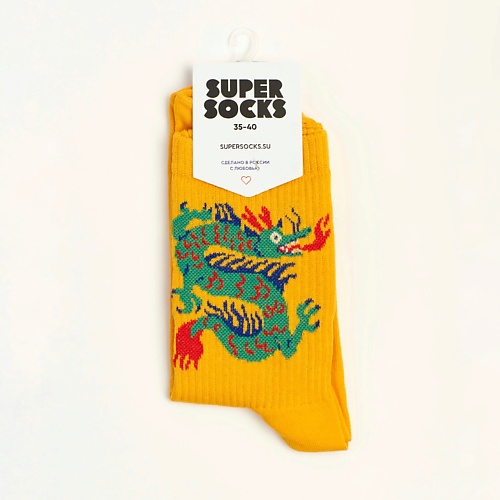 SUPER SOCKS Носки Дракон super socks носки крик улыбка