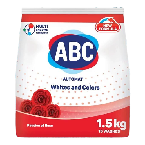 Порошок для стирки ABC Стиральный порошок Аромат роз стиральный порошок abc brilliant whites mountain freshness 1 5 кг