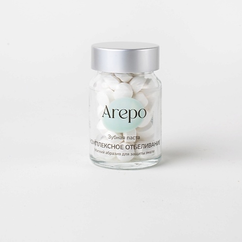 AREPO Зубная паста в таблетках Комплексное Отбеливание 55 arepo зубная паста в таблетках лечебные травы актив 50