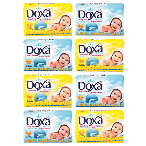 Мыло твердое DOXA Мыло детское BABY SOAP с витамином Е детское жидкое мыло baby bio soap 300мл
