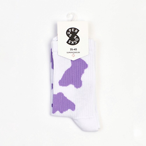 SUPER SOCKS Носки Коровка фиолетовая super socks носки коровка фиолетовая