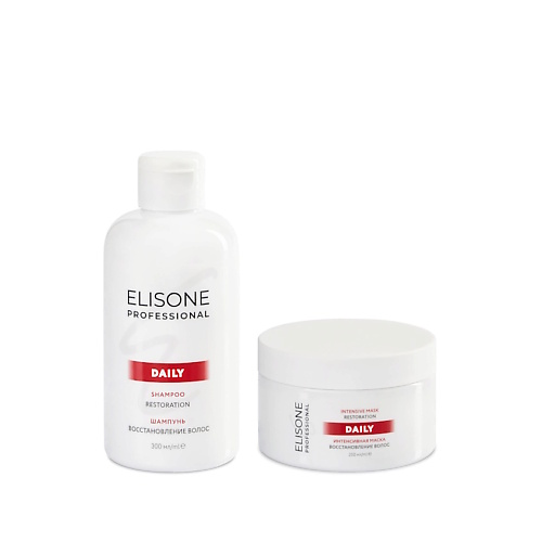 ELISONE PROFESSIONAL Косметический набор DAILY восстановление волос elisone professional molecular шампунь для волос микровосстановление 300 0