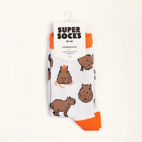 носки с принтом super socks геймер Носки SUPER SOCKS Носки Капибара