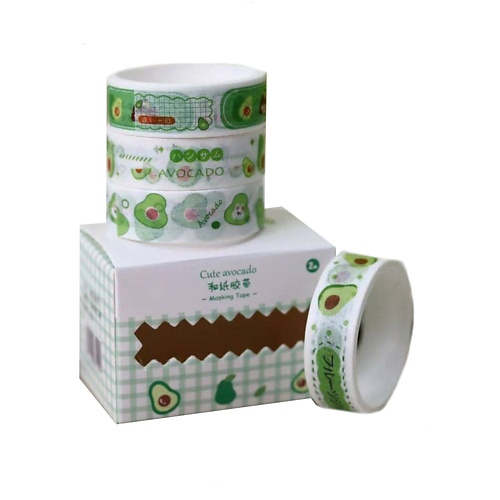 

ILIKEGIFT Набор декоративного скотча "Avocado", Набор декоративного скотча "Avocado"