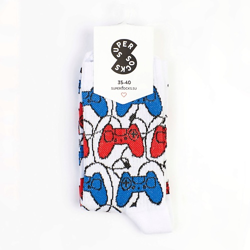 носки с принтом super socks муха Носки SUPER SOCKS Носки Геймер
