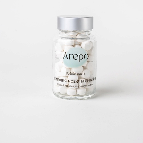 AREPO Зубная паста в таблетках Комплексное Отбеливание 110 arepo зубная паста в таблетках уголь эвкалипт 55