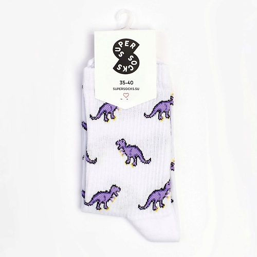 Носки SUPER SOCKS Носки Дино фиолетовый носки super socks дино фиолетовый 35 40 размер