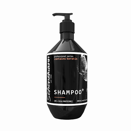 SCHONEMANN Шампунь-бальзам для волос с кератином и протеином шёлка 250 john frieda шампунь для волос с протеином luxurious volume core restore