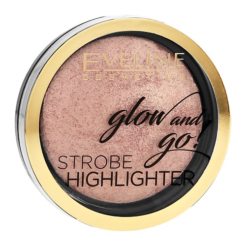 EVELINE Хайлайтер для лица запеченный GLOW AND GO кремовый хайлайтер в стике glow time highlighter stick 13120 01 космос 7 5 г