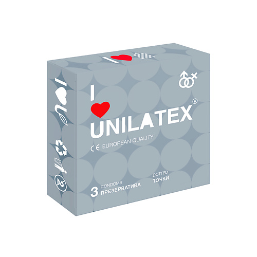 UNILATEX Презервативы Dotted 3.0 vizit презервативы c пупырышками со смазкой 12