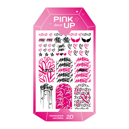 PINK UP Наклейки для ногтей DECOR LIMITED COLLECTION 2D переводные bvlgari omnia pink sapphire limited edition 65