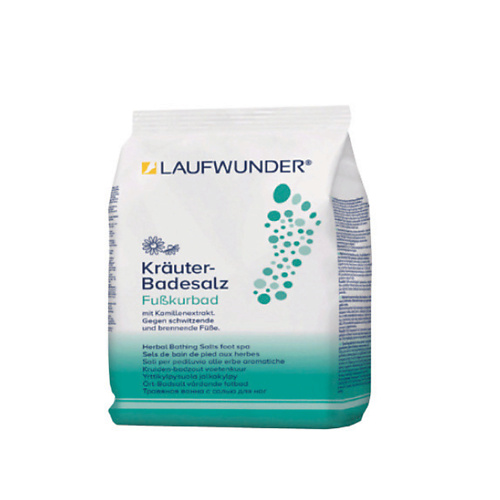 LAUFWUNDER Соль для ванн с экстрактом трав 250 laufwunder бальзам для ног охлаждающий с экстрактами трав 500