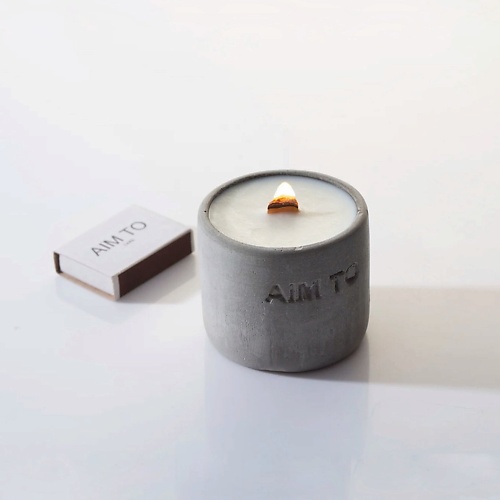 Свеча AIM TO CARE Свеча ароматическая ручной работы Smoked Leather ornando ароматическая желтая свеча ручной работы чистая радость