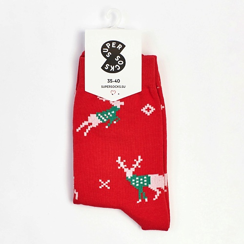 SUPER SOCKS Носки Олени в свитерах слайдеры для ногтей vogue nails водные наклейки снежинки животные сердечки олени зима