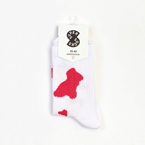 SUPER SOCKS Носки Коровка клубника super socks носки инстанутая