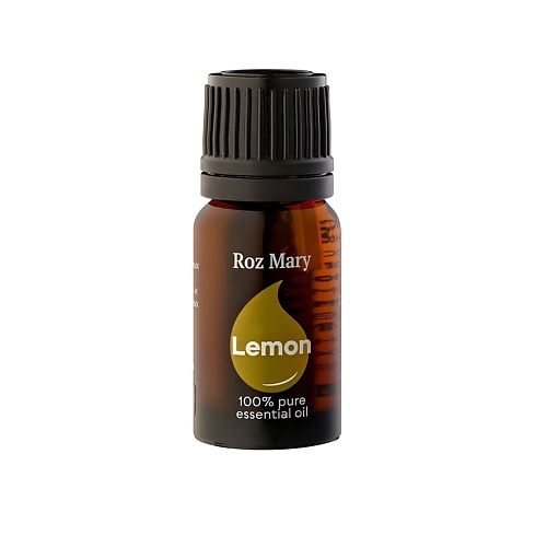 Масло для тела ROZ MARY Эфирное масло Лимон (Citrus Limon) 100% натуральное от пигментных пятен масло для тела roz mary эфирное масло эвкалипт 100% натуральное от вирусов и бактерий
