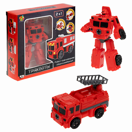 1TOY Робот-трансформер Тракбот Пожарный автоподъемник 1.0 1toy звёздный защитник робот трансформер 1