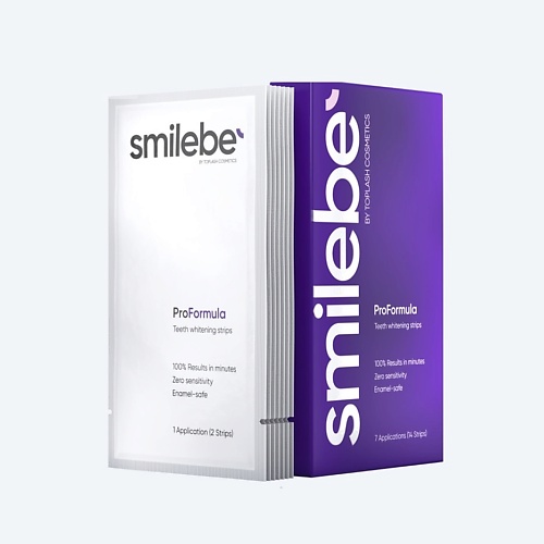 SMILEBE BY TOPLASH Отбеливающие полоски для чувствительных зубов PAP+Gentle 28 полосок 28.0 rigel профессиональные полоски для отбеливания зубов on the go из лондона 201