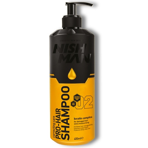 NISHMAN Шампунь для волос NISHMAN Professional hair shampoo 01 (SALT&PARABEN FREE) 400.0