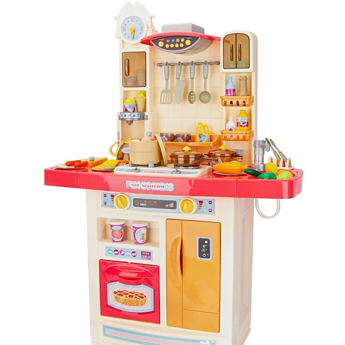 Игровой набор GIRL'S CLUB Кухня детская, вода, пар, вытяжка с подсветкой и музыкой цена и фото