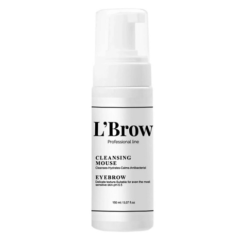 Пенка для снятия макияжа L`BROW Очищающий мусс-пенка для бровей цена и фото