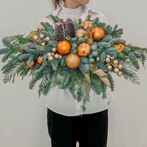 ЛЭТУАЛЬ FLOWERS Новогодняя композиция Рождественская звезда divachi ароматический набор новогодняя ель