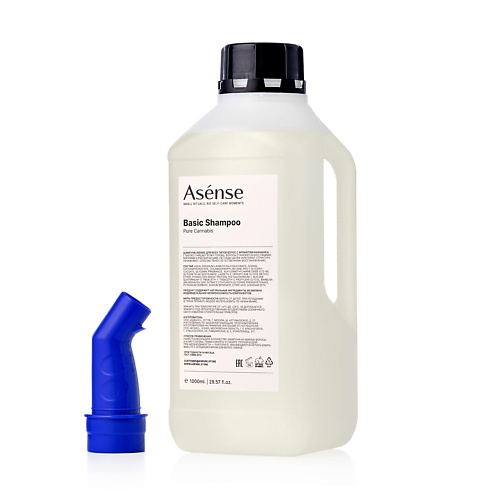 ASENSE Шампунь бессульфатный парфюмированный для всех типов волос аромат каннабиса 1000 asense шампунь бессульфатный парфюмированный для всех типов волос аромат лемонграсс 250