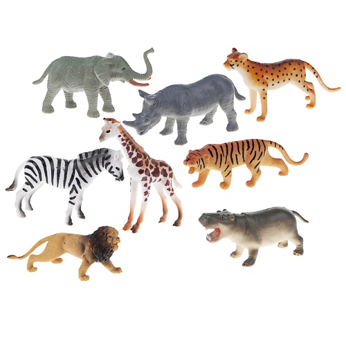 1TOY Игровой набор В мире Животных Дикие животные Африки 1.0 животные африки в натуральную величину
