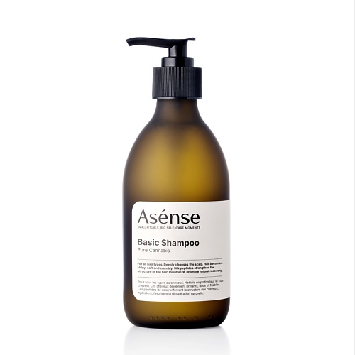 Шампунь для волос ASENSE Шампунь бессульфатный парфюмированный для всех типов волос аромат каннабиса