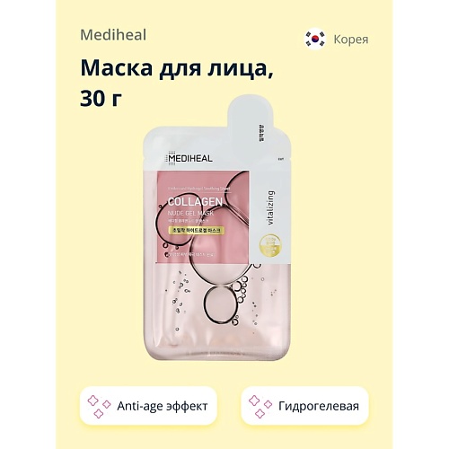 MEDIHEAL Маска для лица anti-age гидрогелевая с коллагеном 30.0