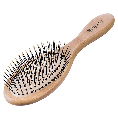 Расческа для волос EVABOND Щетка массажная деревянная, серия Maple•X maple x массажная щетка деревянная 22 см