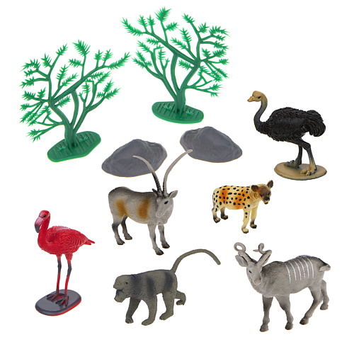 1TOY Игровой набор В мире Животных Животные Африки 1.0 мои первые трафареты животные