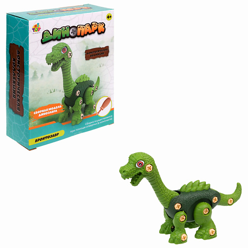 1TOY Динопарк Доисторическая коллекция Бронтозавр 1.0 1toy динопарк доисторическая коллекция тираннозавр 1 0