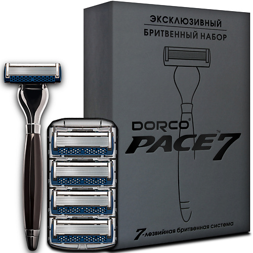 DORCO Подарочный набор PACE7 Эксклюзив 1.0 dorco бритва с 2 сменными кассетами pace3 3 лезвийная