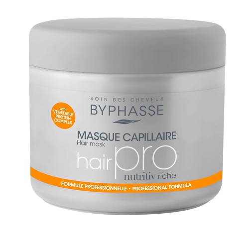 BYPHASSE Маска для сухих волос PRO NUTRITIV RICHE 500.0 brave new hair маска для сухих и поврежденных волос восстанавливающая reboot