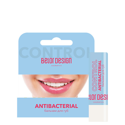 BELOR DESIGN Бальзам для губ LIP CONTROL ANTIBACTERIAL 4.4 president межзубный флосс с хлоргексидином antibacterial 120