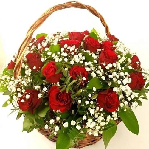 Букет живых цветов VORNIKOV BOUQUETS Корзина с цветами