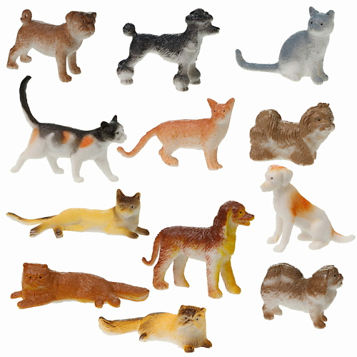1TOY Игровой набор В мире Животных Собаки и Кошки 1.0 картины для раскрашивания по номерам кошки и собаки