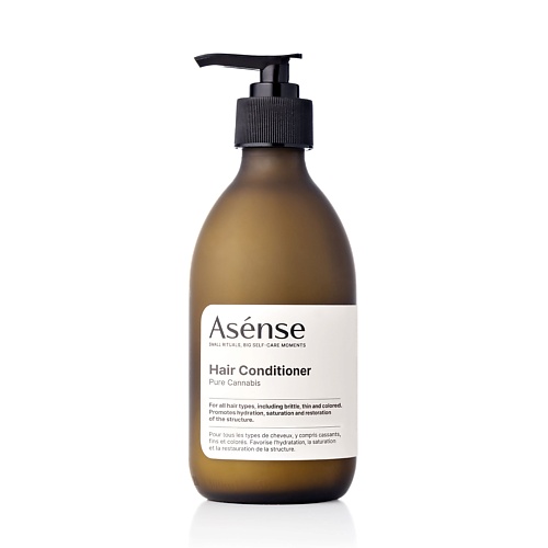 фото Asense натуральный кондиционер парфюмированный для всех типов волос аромат каннабиса 250